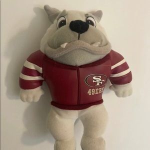 San Francisco 49ers Plush Bulldog 1998